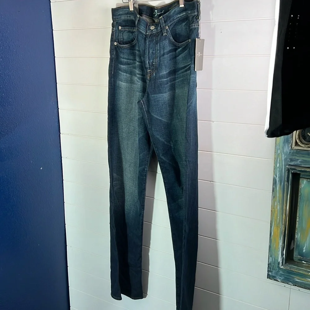 NWT 7 for all man kind mens button fly jeans relaxed 31/36. MN59 - Picture 1 of 5